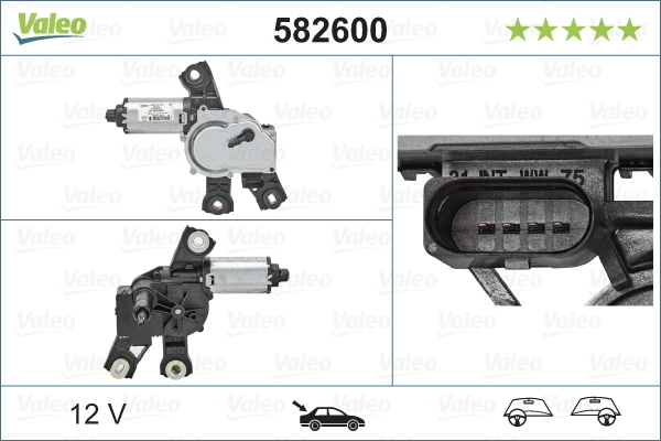 Motoras stergator spate VW PASSAT, PASSAT ALLTRACK intre 2010-2015