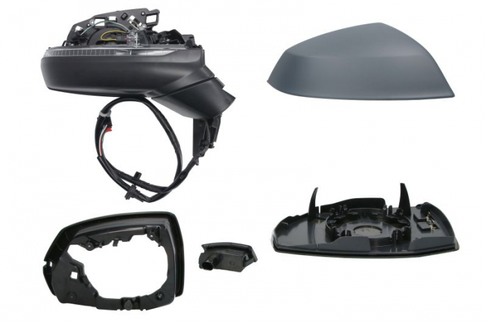 Oglinda dreapta electric, convex, cu incalzire, asistent la schimbarea benzii, acoperit sub acoperire, cu indicator potrivit AUDI Q5 FY, Q5 FYT 01.17- [2]