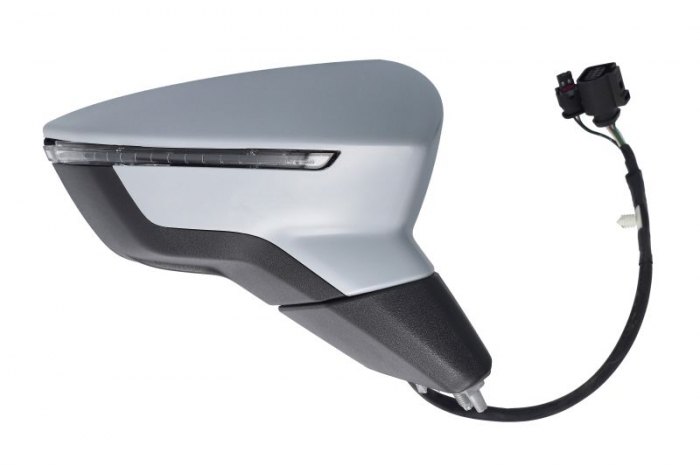 Oglinda dreapta electric, convex, cu incalzire, asistent la schimbarea benzii, acoperit sub acoperire, cu indicator potrivit SEAT ARONA KJ, IBIZA V 6F 06.17- [2]