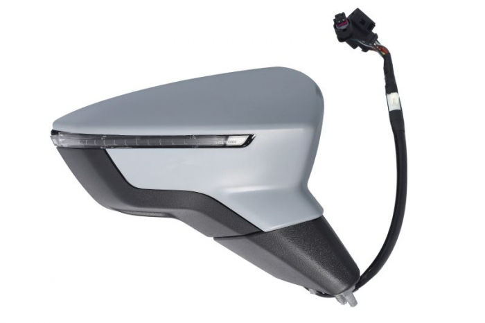 Oglinda dreapta electric, convex, cu incalzire, asistent la schimbarea benzii, acoperit sub acoperire, rabatabil electric, cu semnalizator potrivit SEAT ARONA KJ, IBIZA V 6F 06.17- [2]