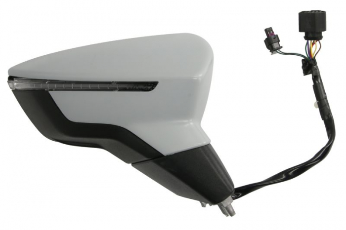Oglinda dreapta electric, convex, cu incalzire, rabatabil electric, cu indicator potrivit SEAT ARONA KJ, IBIZA V 6F 06.17- [2]