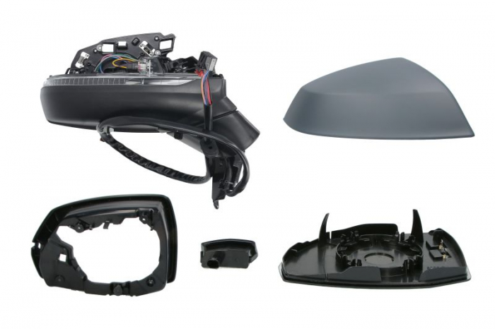 Oglinda dreapta (electric, cu memorie, convex, cu încălzire, asistent de schimbare a benzii, rabatabil electric, cu indicator) potrivit AUDI Q5 FY, Q5 FYT 01.17- [2]