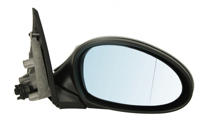 Oglinda dreapta potrivit BMW Seria 1 2003-2013 - electrica, asferic, incalzita, albastra, grunduita [2]