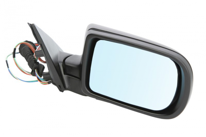Oglinda dreapta electrica, asferic, incalzita, albastra, grunduita, pliabila electric BMW Seria 5 E39 intre 1995-2004 [2]