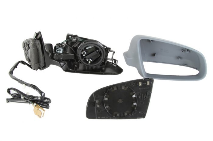 Oglinda dreapta potrivit AUDI A4 2004-2008 - electrica, asferic, incalzita, grunduita [2]