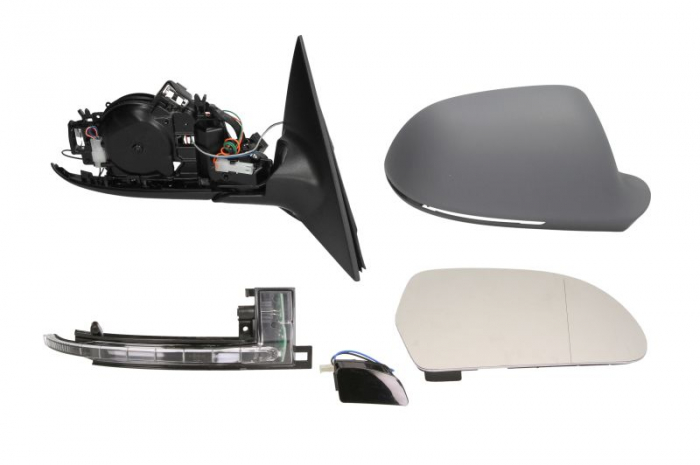 Oglinda dreapta electrica, asferic, incalzita, grunduita AUDI A6, A6 ALLROAD intre 2008-2011 [2]