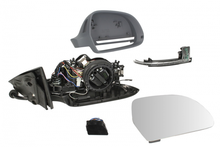 Oglinda dreapta electrica, asferic, incalzita, grunduita, pliabila electric AUDI A5 intre 2006-2011 [1]