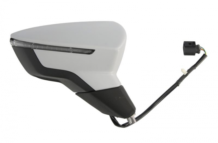 Oglinda dreapta potrivit SEAT LEON, LEON SC, LEON ST dupa 2012 - electrica crom, grunduita [2]