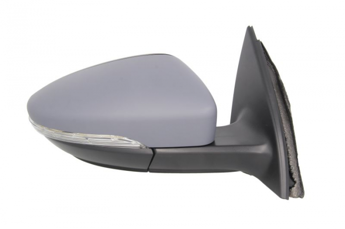 Oglinda dreapta potrivit VW PASSAT 2010-2014 - electrica incalzita, crom, grunduita, cu lumina [2]