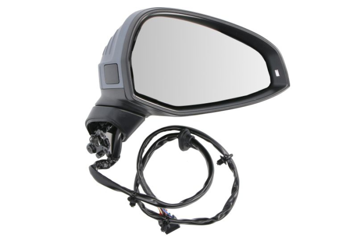 Oglinda laterala dreapta electric, asferic, cu incalzire, asistenta banda, grund, cu memorie, rabatare electrica, semnalizator potrivit AUDI A4 B9 05.15-