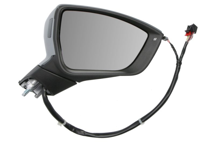 Oglinda laterala dreapta electric, convex, cu incalzire, asistenta banda, grund, cu memorie, rabatare electrica, semnalizator potrivit CUPRA ATECA; SEAT ATECA 04.16-