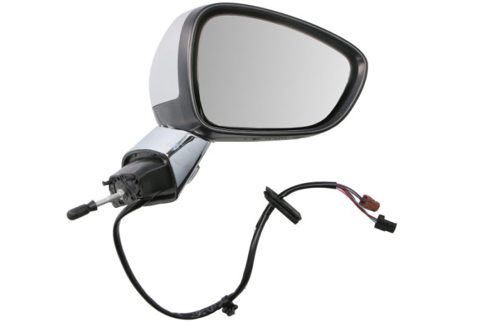 Oglinda laterala dreapta electric, convex, cu incalzire, grund, rabatare electrica, semnalizator, cu senzor temperatura potrivit DS DS3; CITROEN DS3 01.09-07.19