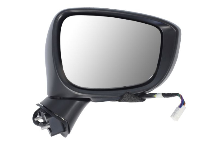 Oglinda laterala dreapta electric, convex, grund, rabatare electrica, semnalizator potrivit MAZDA CX-3 05.15-12.21