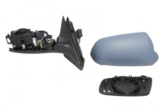 Oglinda laterala Dreapta (electric, convexa, incalzita, albastru, pliabil electric) potrivit AUDI A3 [2]