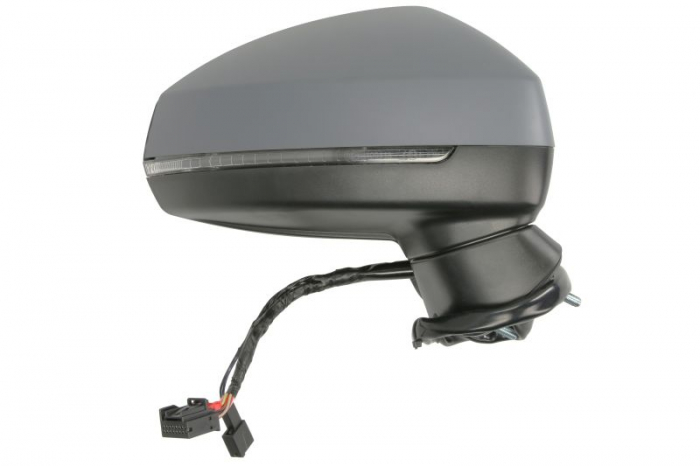 Oglinda laterala dreapta (electric, cu memorie, asferica, cu incalzire, asistenta schimbare benzi, grunduit, rabatare electrica, cu semnalizator) potrivit AUDI A3 8V 2012-2020 [2]