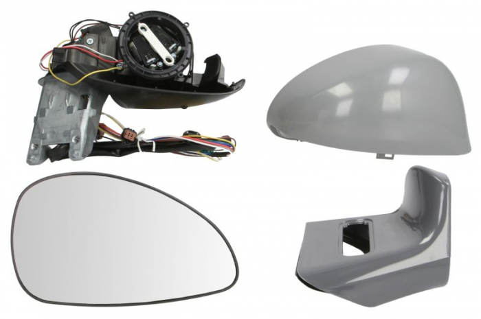 Oglinda laterala Dreapta (electric incalzita, captuseala, pliabil electric, cu senzor de temperatura) potrivita CITROEN C4, C4 I -12.09 [2]