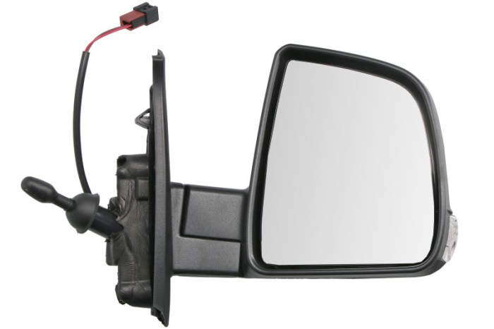 Oglinda laterala dreapta mecanica, convex potrivit FIAT DOBLO II; OPEL COMBO D 09.14-12.22