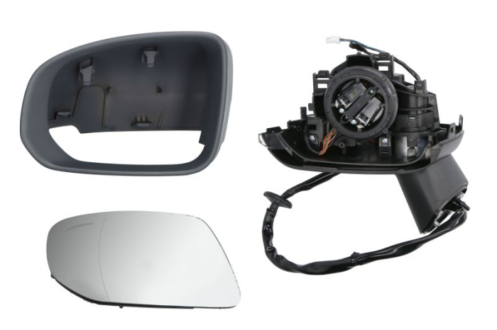 Oglinda laterala stanga electric, asferic, cu incalzire, asistenta banda, grund, cu memorie, rabatare electrica, semnalizator potrivit VOLVO XC60 II 03.17-