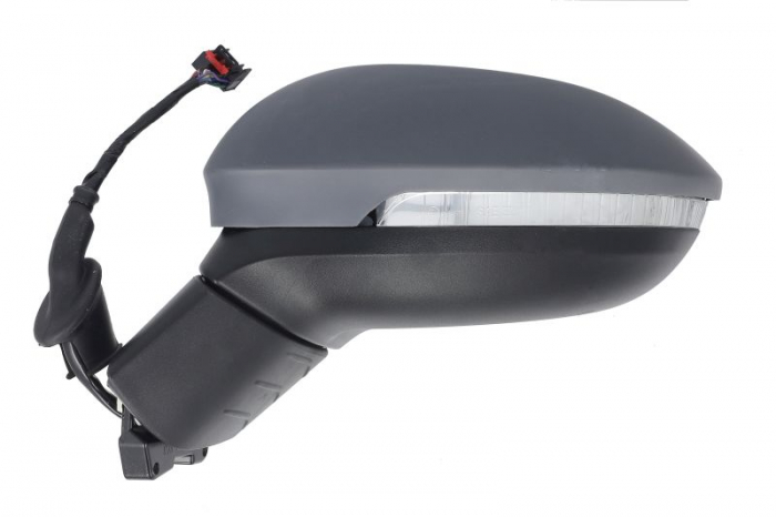 Oglinda laterala stanga (electric, asferic, cu incalzire, grund, rabatare electrica, cu semnalizator) potrivit VW ID.3 dupa 2019 [2]