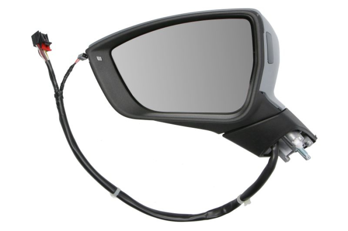 Oglinda laterala stanga electric, convex, cu incalzire, asistenta banda, grund, cu memorie, rabatare electrica, semnalizator potrivit CUPRA ATECA; SEAT ATECA 04.16-