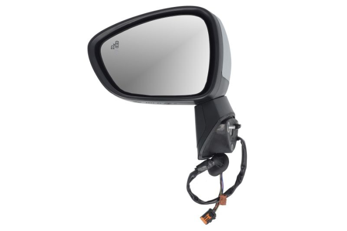 Oglinda laterala stanga electric, convex, cu incalzire, asistenta banda, grund, rabatare electrica potrivit OPEL CROSSLAND X 03.17-