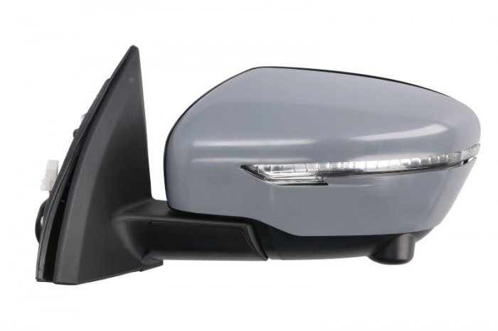 Oglinda laterala stanga (electric, convex, cu incalzire, asistenta schimbare benzi, grunduit, rabatare electrica, cu semnalizator) potrivit NISSAN QASHQAI II J11 2013-2021 [2]