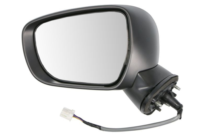 Oglinda laterala stanga electric, convex, cu incalzire, grund potrivit SUZUKI IGNIS III 01.17-