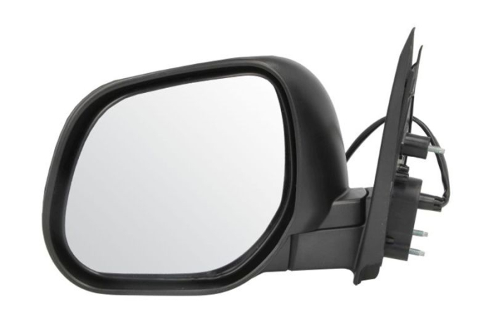Oglinda laterala stanga electric, convex, cu incalzire, grund, rabatare electrica potrivit CITROEN C-CROSSER; MITSUBISHI OUTLANDER II; PEUGEOT 4007 02.07-12.12