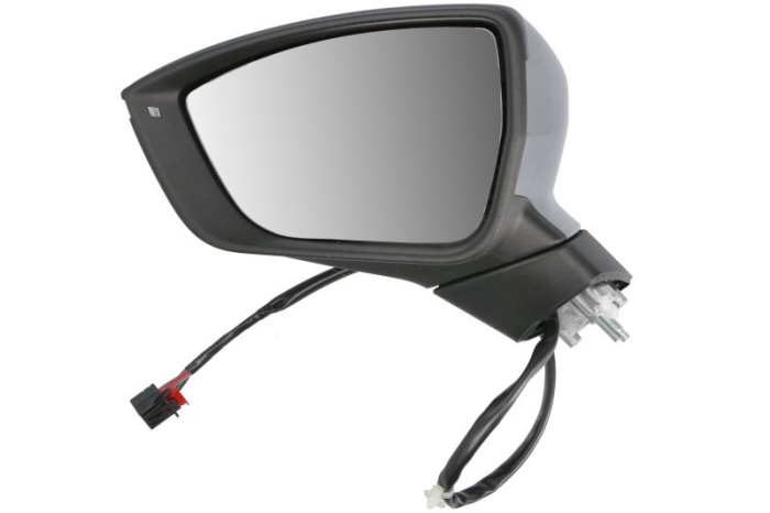 Oglinda laterala stanga electric, convex, cu incalzire, grund, rabatare electrica, semnalizator potrivit SEAT ATECA 04.16-