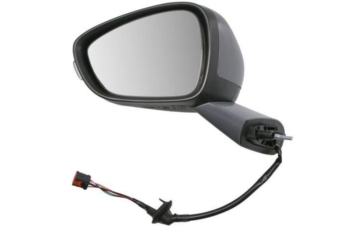 Oglinda laterala stanga electric, convex, cu incalzire, grund, semnalizator potrivit CITROEN C4 GRAND PICASSO II, C4 SPACETOURER 02.13-