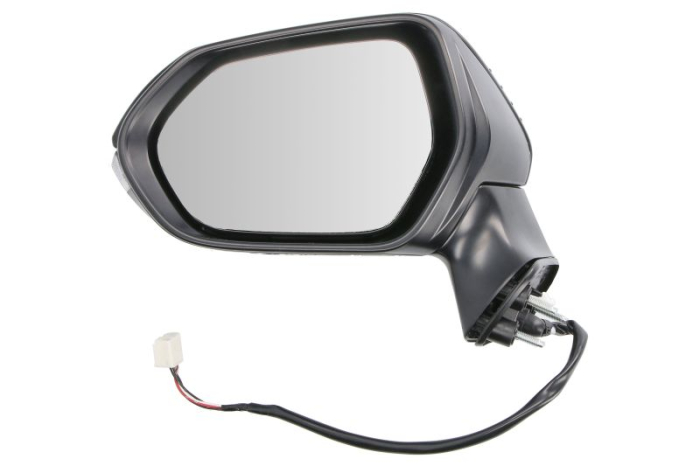 Oglinda laterala stanga electric, convex, cu incalzire, grund, semnalizator potrivit TOYOTA COROLLA E21, COROLLA SDN E21 03.18-