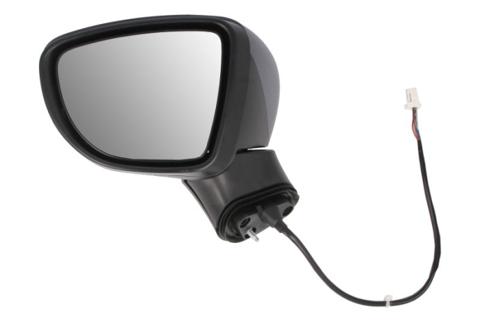 Oglinda laterala stanga electric, convex, grund, semnalizator potrivit NISSAN MICRA V K14 03.17-12.23