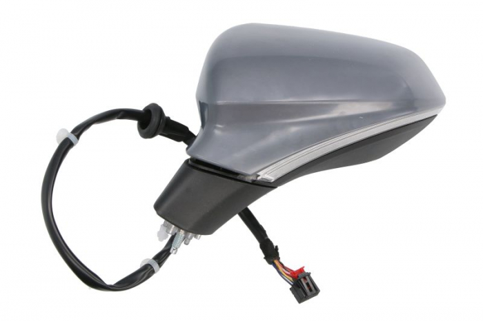 Oglinda laterala stanga (electric, cu memorie, convex, cu incalzire, grunduit, rabatare electrica, cu semnalizator) potrivit CUPRA LEON; SEAT LEON KL dupa 2020 [2]