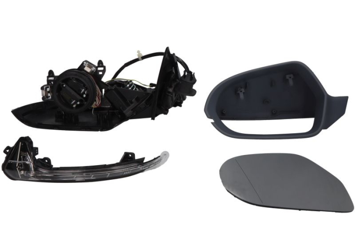 Oglinda laterala Stanga electric Da, asferice, incalzita, crom, carcasa potrivit AUDI A6 ALLROAD C7, A6 C7 -04.15