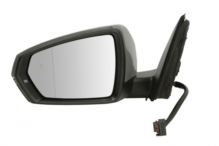 Oglinda laterala stanga (electrica, asferica, cu incalzire) potrivit VW POLO VI AW 09.17-