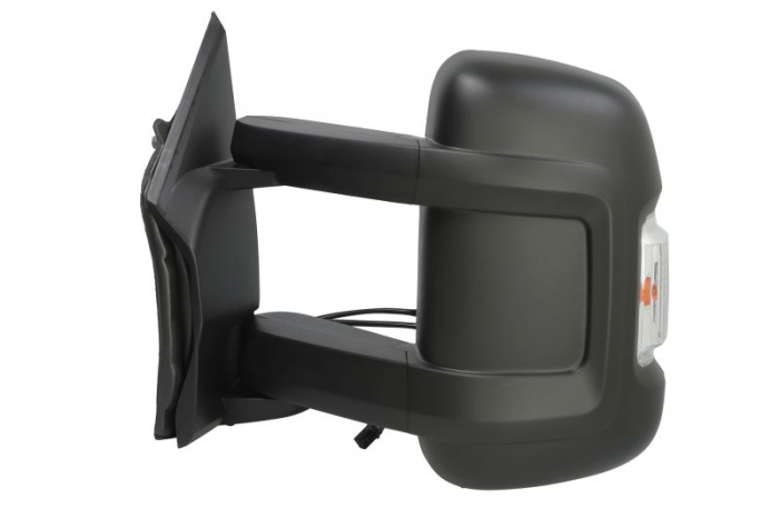 Oglinda laterala Stanga (manual, convexa, crom, cu senzor de temperatura) potrivit CITROEN JUMPER I, JUMPER II; FIAT DUCATO; PEUGEOT BOXER [2]