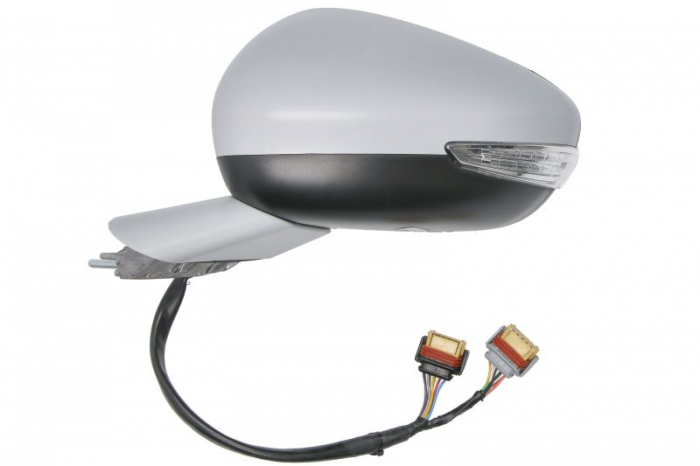 Oglinda laterala stanga (manual, cu memorie, convex, cu incalzire, asistenta schimbare benzi, grunduit, rabatare electrica, cu semnalizator) potrivit PEUGEOT 508 I 2014-2018 [2]