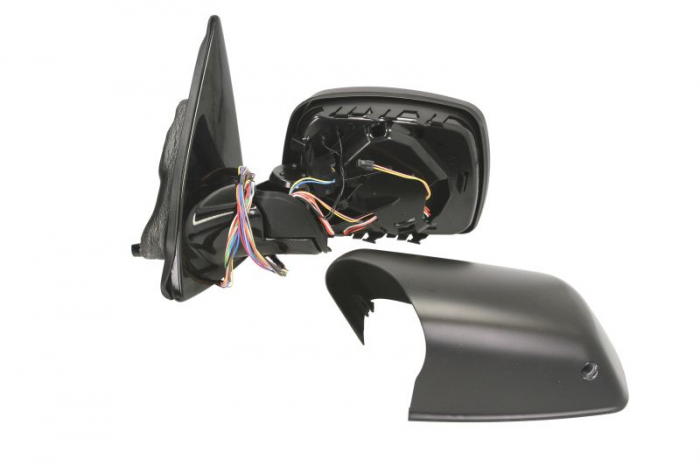 Oglinda stanga electrica, asferic, incalzita, albastra, grunduita, pliabila electric BMW X5 E53 intre 2000-2006 [2]