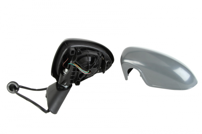 Oglinda stanga potrivit OPEL CORSA 2006-2014 - electrica, asferic, incalzita, grunduita [2]