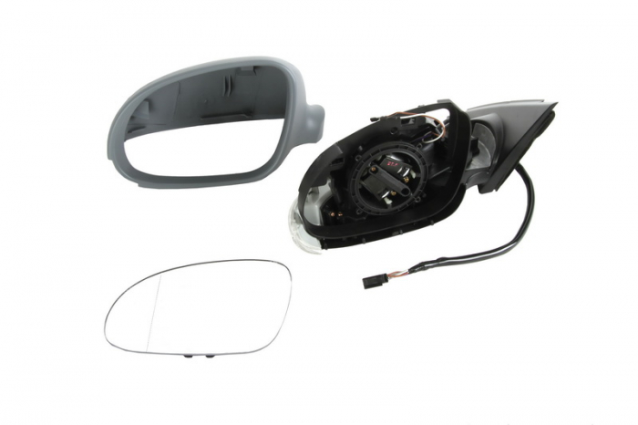 Oglinda stanga potrivit VW PASSAT 2000-2005 - electrica, asferic, incalzita, grunduita [2]