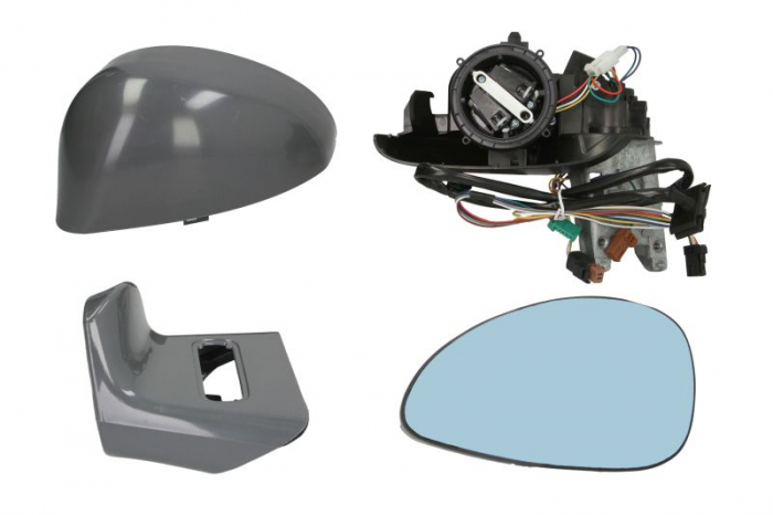 Oglinda stanga electrica incalzita, albastra, grunduita, pliabila electric CITROEN C4 intre 2004-2010 [2]