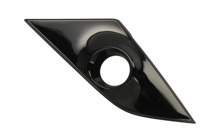 Ornament bara Fata Stanga SPORT, cu orificii proiector ceata, negru lucios potrivit MAZDA CX-3 02.15- 04.19-