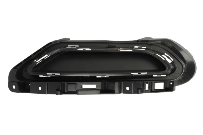 Ornament sistem evacuare spate stanga plastic, negru crom potrivit VW PASSAT B8 08.14-01.19