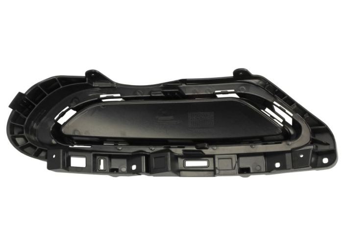 Ornament sistem evacuare spate stanga plastic, negru/crom potrivit VW PASSAT B8 08.14-01.19 [2]