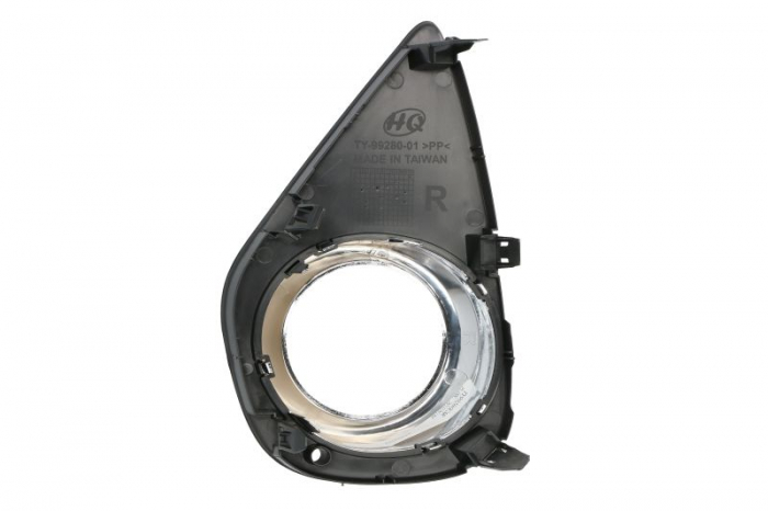 Panou fata fata Dreapta (cu orificii lampa ceata, plastic, crom/negru) potrivit TOYOTA YARIS, YARIS/HATCHBACK 12.10- 07.14-04.17 [2]