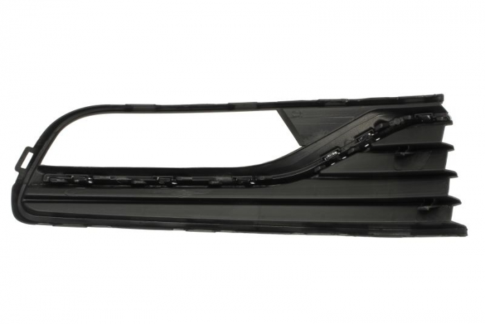 Panou fata fata Stanga (cu orificii lampa ceata, plastic, crom/negru/negru lucios) potrivit VW POLO, POLO V dupa 2009 2014-2017 [2]