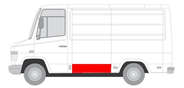 Panou lateral partea stanga inferioara MERCEDES VARIO dupa 1996 [2]