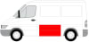 Panou lateral Stanga partea inferioara, inaltime 118cm potrivit MERCEDES SPRINTER 2-T B901, B902, SPRINTER 3-T B903, SPRINTER 4-T B904 pana in 2005 [3]