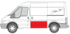 Panou lateral stanga scurt model, partea inferioara, lungime 73cm FORD TRANSIT intre 2000-2014 [2]