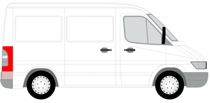 Panou reparatie spate dreapta inferior MERCEDES SPRINTER 2-T 901, 902, SPRINTER 3-T 903, SPRINTER 4-T 904 intre 1995-2006 [2]